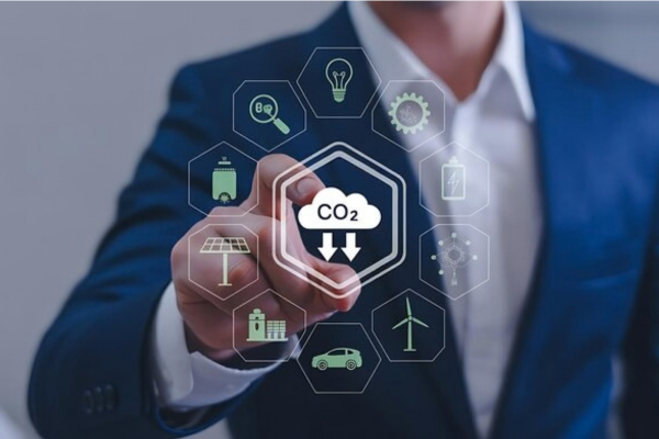 businessman-interacting-with-digital-interface-carbon-footprint-reduction